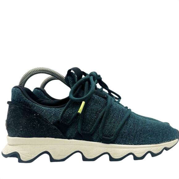 Sorel Kinetic Lace Sneaker Women 7.5 Green Active Ankle Running Shoes - Picture 1 of 6
